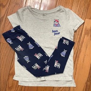 (3 for $30) Osh Kosh set. Pants/shirt Sz 4-6